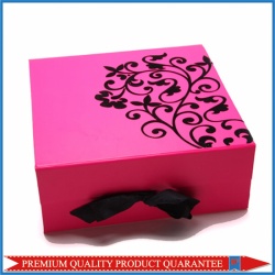 Black Ribbon Pink Gift Box