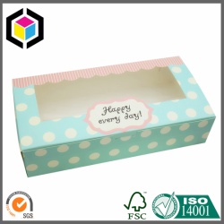 Food Grade Biscuit Clear Window Paper Box