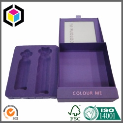 Flocking Surface Plastic Insert Cosmetic Gift Paper Box