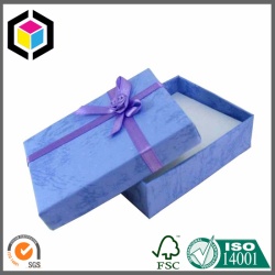 Blue Color Printing Special Surface Gift Paper Box