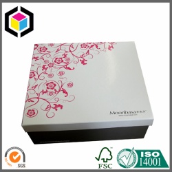 Glossy Flower Color Print Cardboard Gift Box