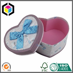 Two Pieces Lid Base Heart Shaped Paper Gift Box