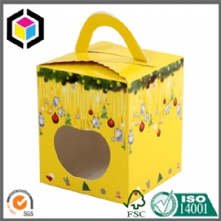 Colorful Print Christmas Apple Packaging Paper Box