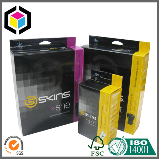 CMYK Color Printing Cardboard Paper Packaging Box for Sports Clothes