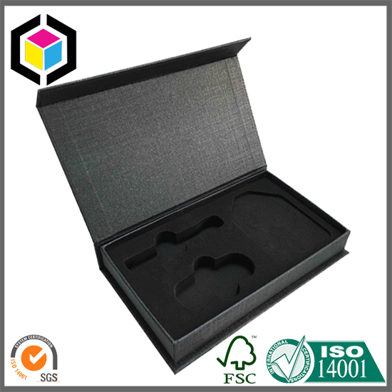 EVA Foam Custom Black Cardboard Paper Gift Box China