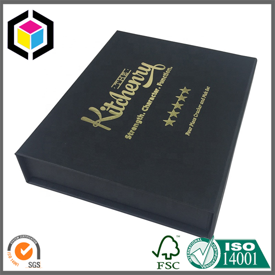 Custom Matte Black Color Magnet Close Paper Gift Box