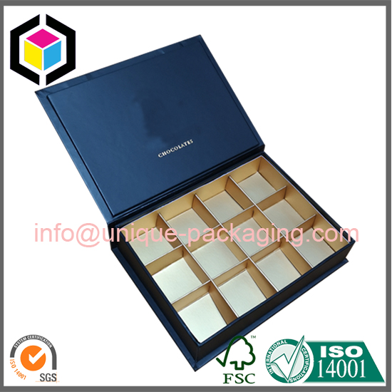 Luxury Design 8pcs 12pcs Chocolate Cardboard Packaging Box