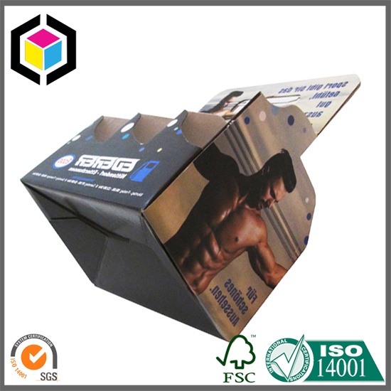 Color Print 6 Bottles Beer Beverage Takeaway Corrugated Carrier Box