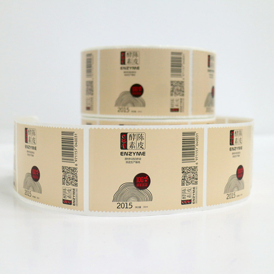 Custom Color Print Wine Labels Roll Shanghai China