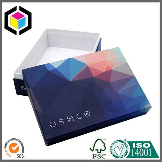 Custom Color Print Rigid Cardboard Cosmetics Gift Box