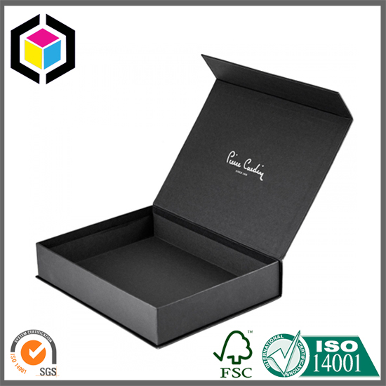 Matte Black Magnetic Close Hot Foil Cardboard Gift Box