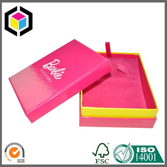 Two Piece Retail Glossy Color Jewellery Paper Gift Box
