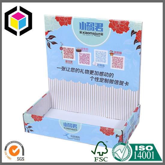 Color Print White Flute Cardboard Display Box