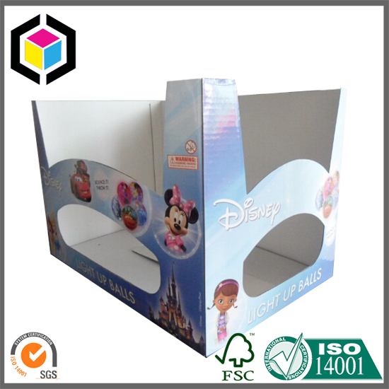 Glossy Color Stackable Corrugated Cardboard Display Box