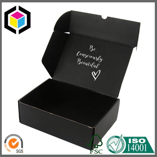 Glossy Varnish E Flute Corrugated Paper Shipping Box