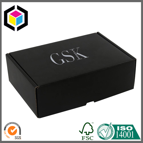 Glossy Varnish E Flute Corrugated Paper Shipping Box