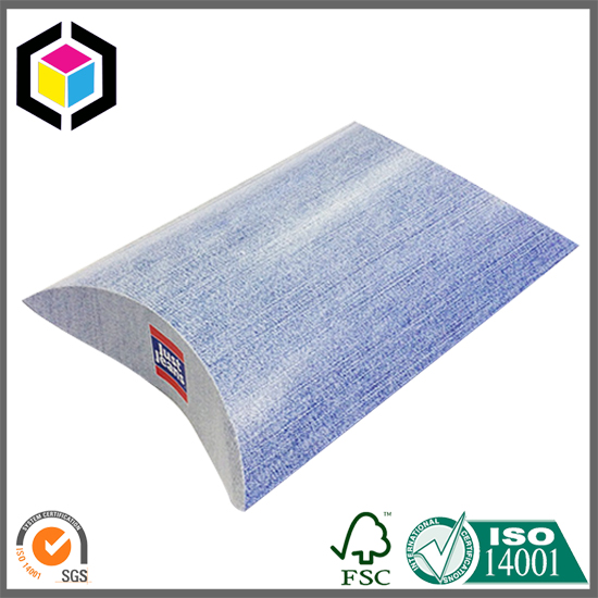 CMYK Full Color Litho Print Cardboard Paper Pillow Box