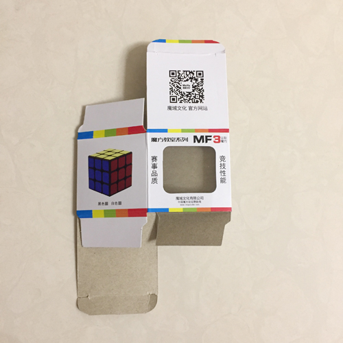 Small Size Color Printing Paper Packaging Box with Clear Plastic Window