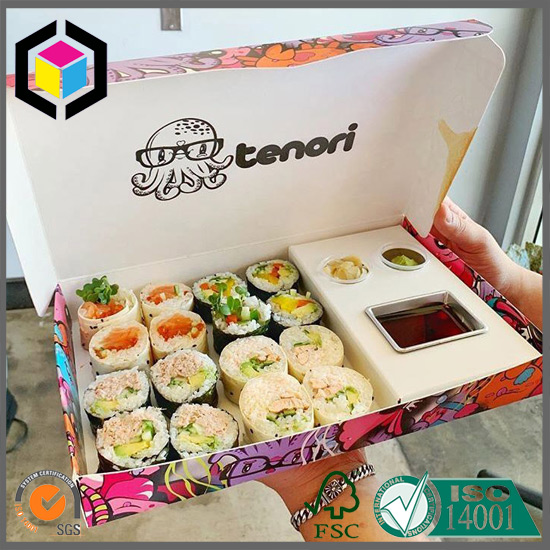 sushi takeout box