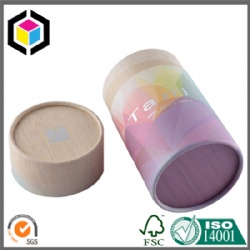 Silver Foil Logo Cylinder Shape Paper Tube Shanghai China