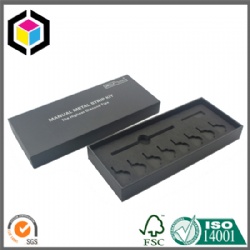 OEM Black Foam Rigid Cardboard Paper Pen Gift Box