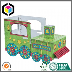 B Flute Paintable Corrugated Train Children Toy Box Shanghai