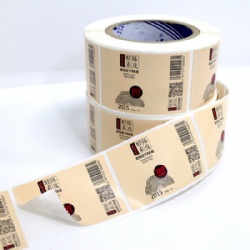 Custom Color Print Wine Labels Roll Shanghai China