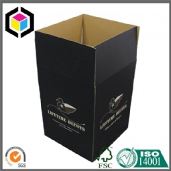 Black Color Print Corrugated Cardboard Paper Shipping Box