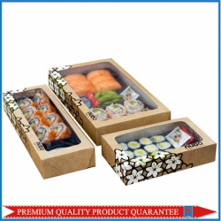 Sushi Kraft Paper Box with Window