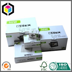 Locking Tab Seal Color Print Corrugated Box for LED Tubes