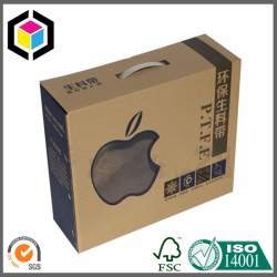 Recycled Cardboard Packaging Box Plastic Handle