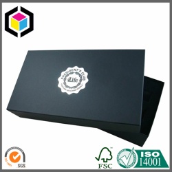 Matte Black Color Print Two Pieces Gift Paper Box