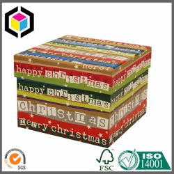 彩色印刷圣诞礼品盒