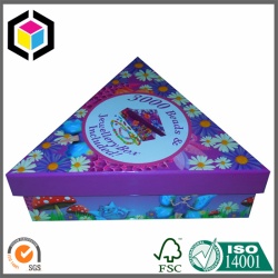 Triangle Shape Color Print Jewellery Gift Box
