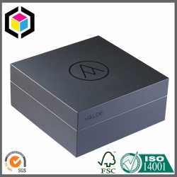 Logo Black Foil Print Cardboard Paper Gift Box