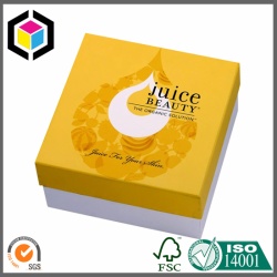 Skin Care Orange Color Print Gift Paper Box