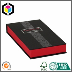 Matte Color Print Jewelry Cardboard Gift Box with Flock Foam