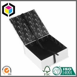 Color Printed Grosgrain Ribbon Sealed Cardboard Gift Box