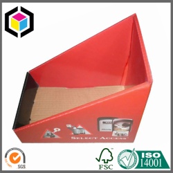 Red Matte Laminated Color Print Corrugated Display Box