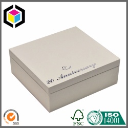 Two Piece Raised Logo Perfume Cosmetics Gift Box Set