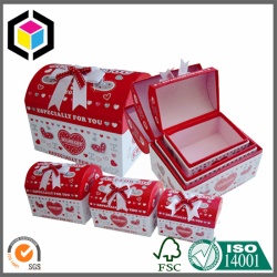 House Shape Rigid Cardboard Jewelry Paper Gift Box Sets