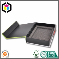 Luxury Black Flocked Foam Insert Packaging Gift Box