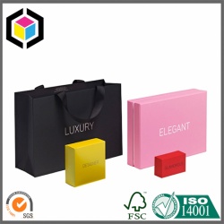 Silver Foil Print Luxury Retail Promotion Paper Bag