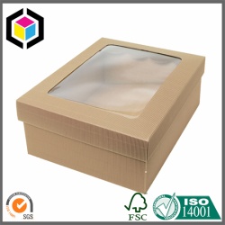 Clear Plastic Window Hamper Corrugated Box