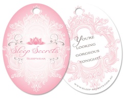 oval shape swing tags made of paper in China