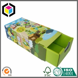 Full Color Print Slide Drawer Children Shoes Corrugated Box