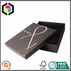 Gold Stamping Logo Lift Off Lid Rigid Paper Gift Box