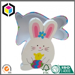 Two Pieces Cute Rabbit Shaped Cardboard Gift Box
