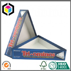 Triangular Shape Cardboard Gift Box for Puzzle Set