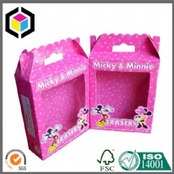 Micky Mouse Color Print PVC Window Toy Cardboard Box